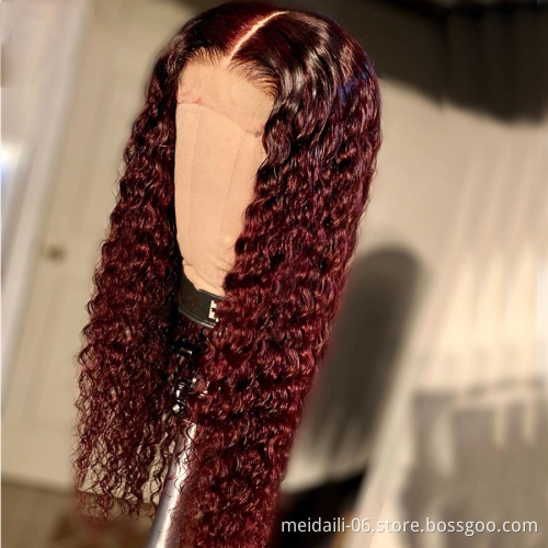 2021 New Year Human Hair Wigs for Black Women Wholesale Brazilian Virgin Hair Lace Front Wig with Baby Hair